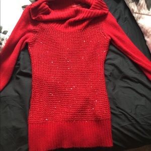 red sweater